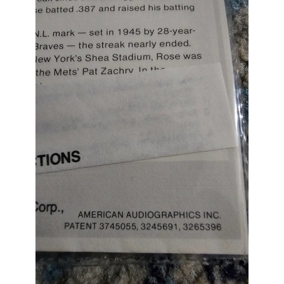 1979 CMC Talking Baseball Cards Pete Rose Cincinnati Reds 33.3 RPM Record USA - Picture 5 of 8